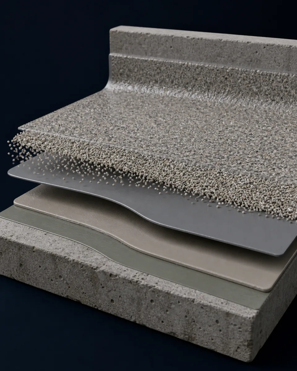 Laagopbouw van PS Rapid Quartz